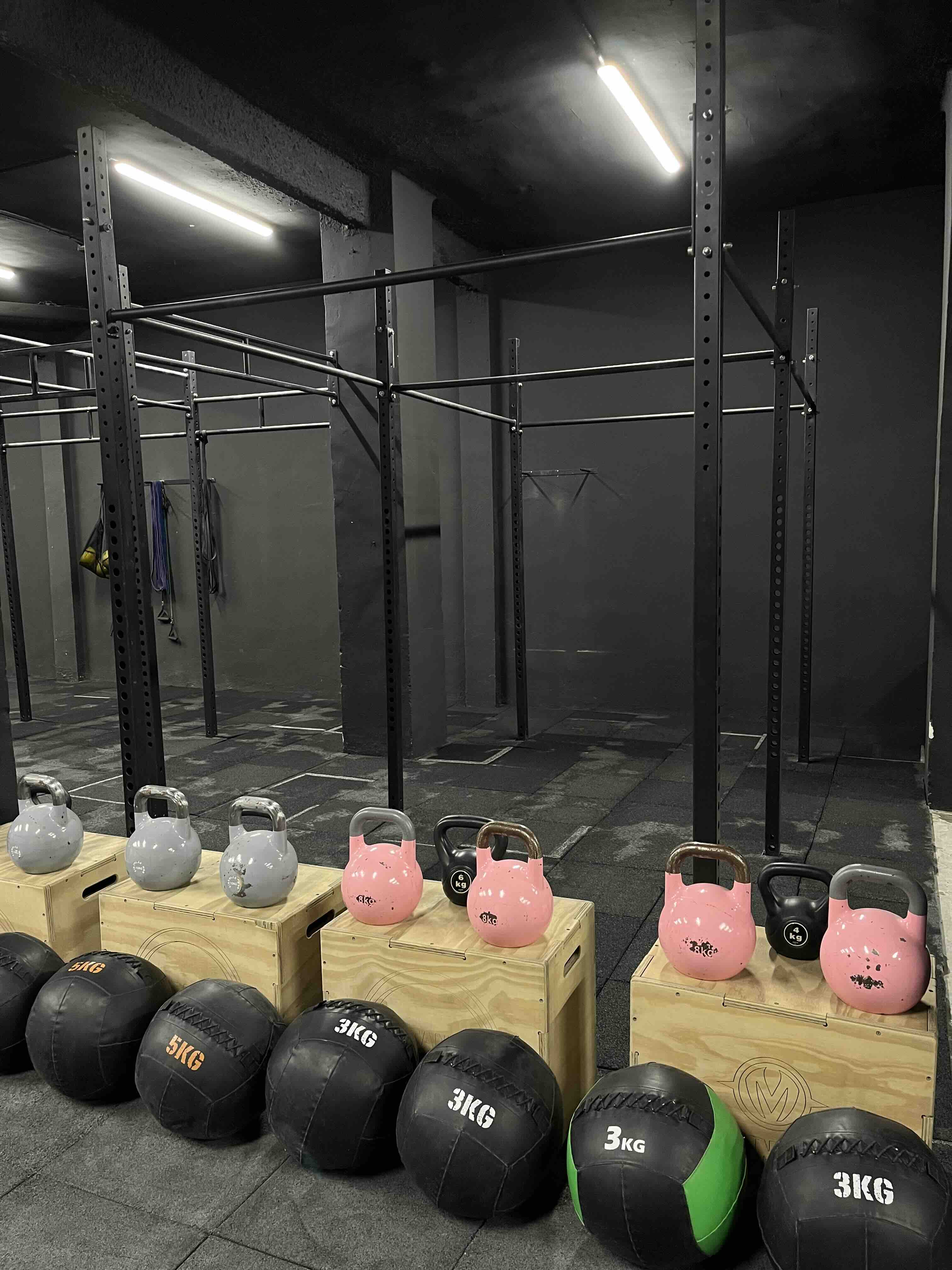 Kettlebells en el gimnasio