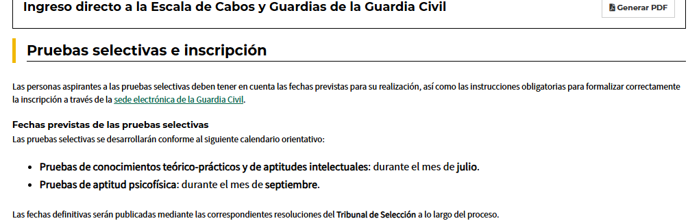 Referencia visual sobre la falta de convocatoria oficial y la incertidumbre del proceso