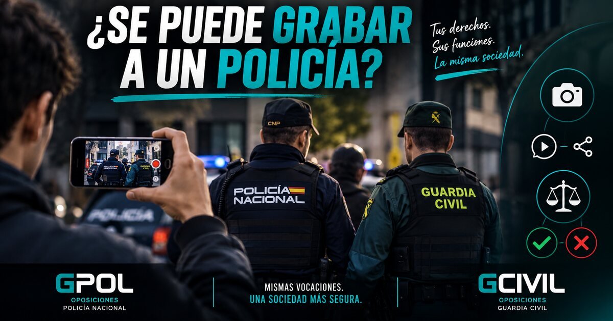 ¿Se puede grabar a un policía y publicar el vídeo? Lo que dice la ley