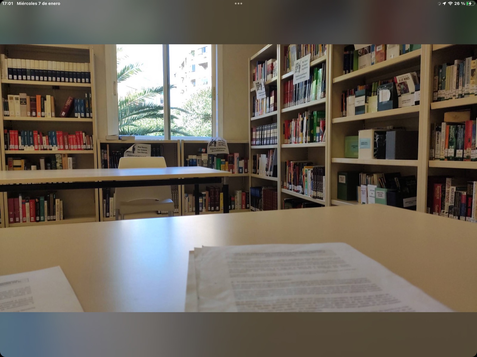 Biblioteca Pública Municipal Germana de Foix, sala de estudio